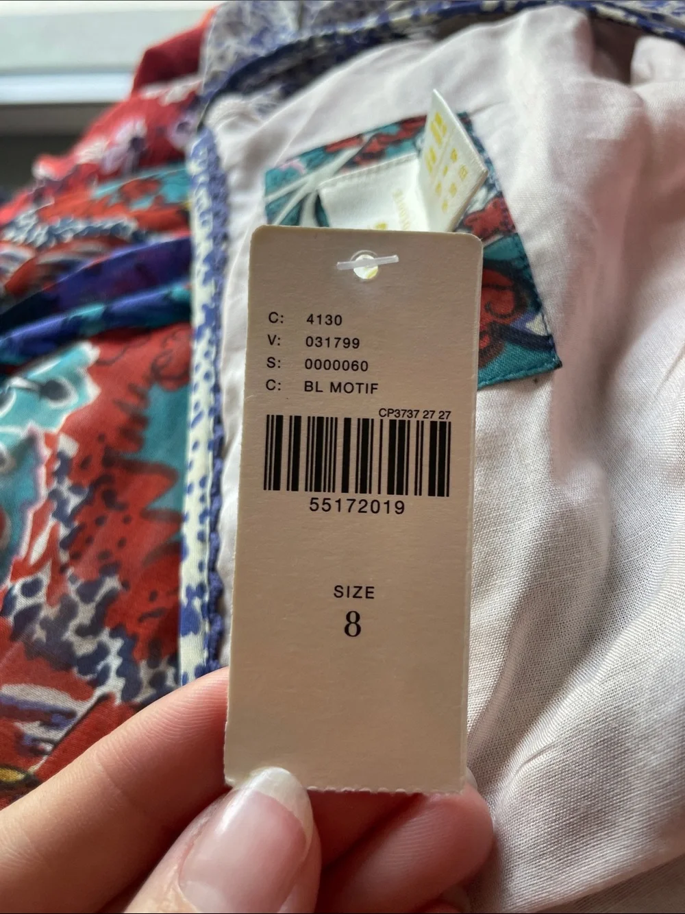 MAEVE(Anthropologie) Long Sleeve Print Maxi Dress NWT - Picture 6 of 6